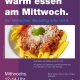 Plakat - Warm essen am Mittwoch