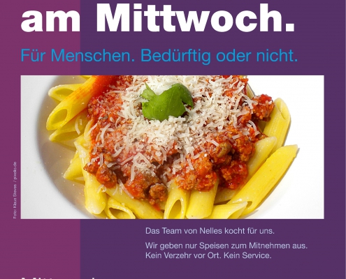 Plakat - Warm essen am Mittwoch