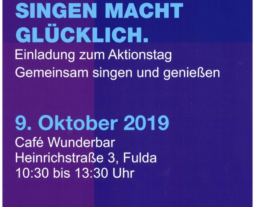 Plakat - Gemeinsames-Singen - Tag der seelischen Gesundheit